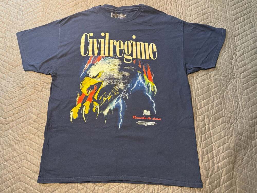 Civil Regime Remember the Dream Eagle Graphic T-Shirt XL